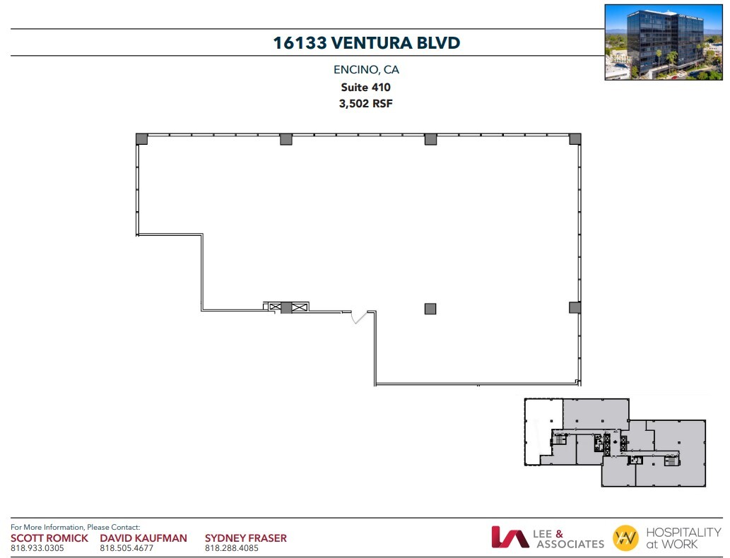 16133 Ventura Blvd, Encino, CA à louer Plan d  tage- Image 1 de 1