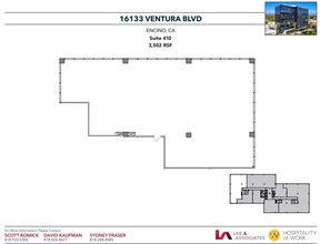 16133 Ventura Blvd, Encino, CA à louer Plan d  tage- Image 1 de 1