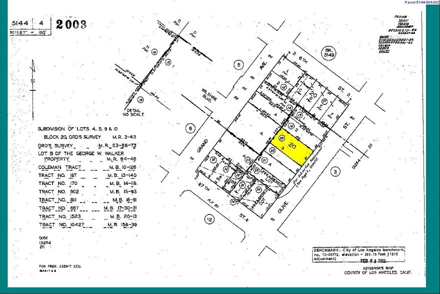631 S Olive St, Los Angeles, CA à vendre - Plan cadastral - Image 2 de 6