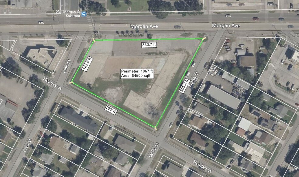 2301 Morgan Ave, Corpus Christi, TX à vendre - Aérien - Image 3 de 4