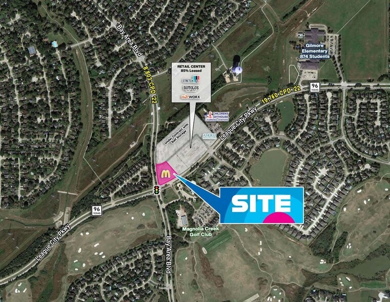 NEC League City Pkwy & Bay Area Blvd, League City, TX for sale - Aerial - Image 3 of 3