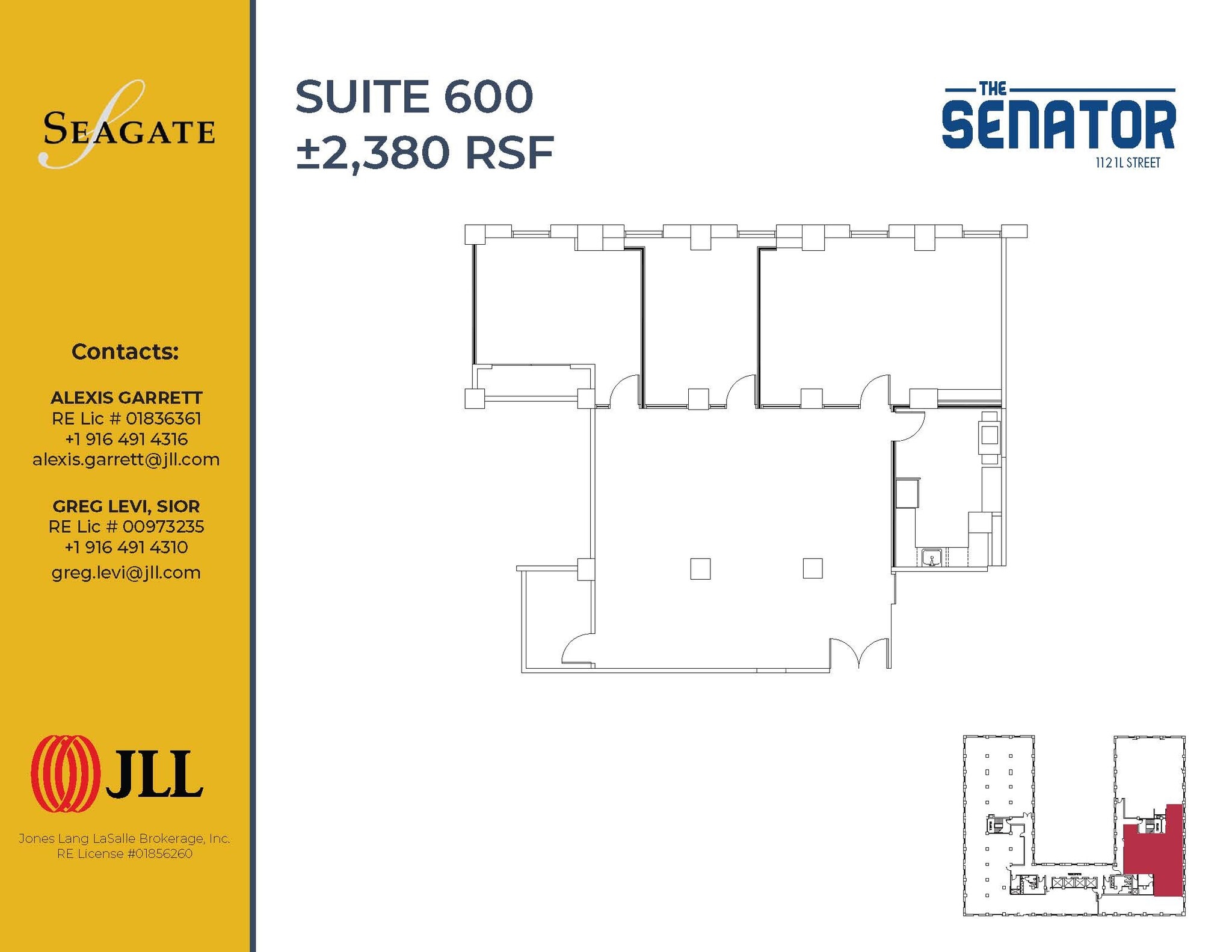 1121 L St, Sacramento, CA for lease Floor Plan- Image 1 of 1