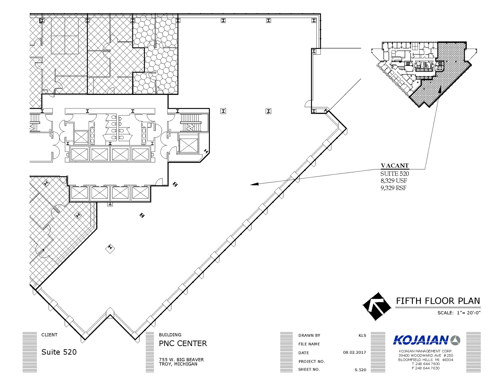 755 W Big Beaver Rd, Troy, MI for lease Floor Plan- Image 1 of 1