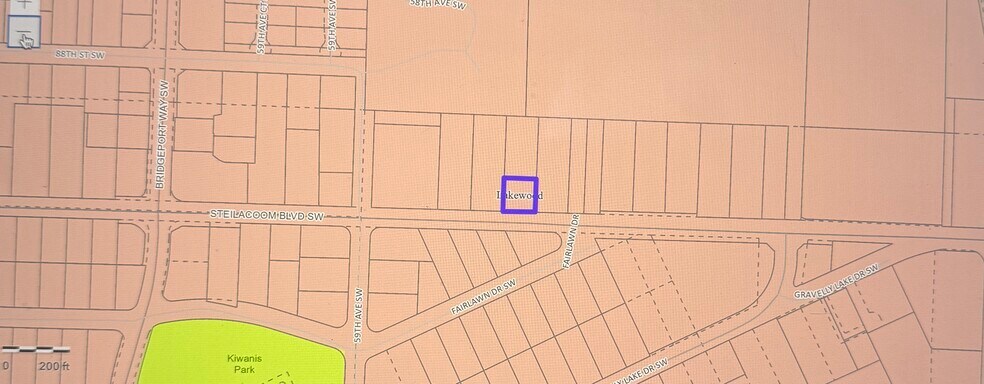 5485 Steilacoom Blvd SW, Lakewood, WA à vendre - Plan cadastral - Image 2 de 5