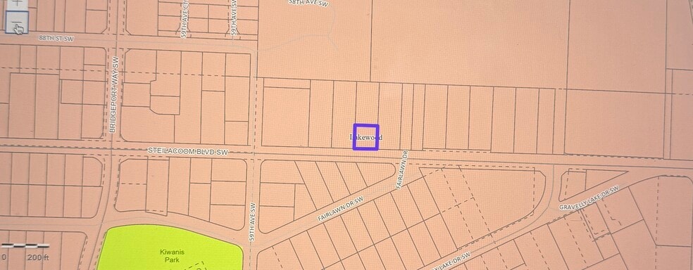 5485 Steilacoom Blvd SW, Lakewood, WA for sale - Plat Map - Image 2 of 5