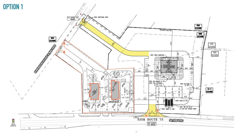 403-405 Route 73, Voorhees, NJ à vendre - Plan de site - Image 2 de 3