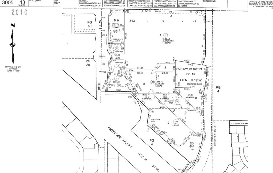 39850 10th St W, Palmdale, CA à louer - Plan cadastral - Image 2 de 2