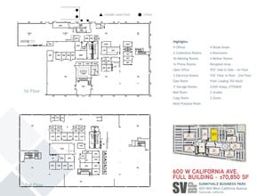 400 W California Ave, Sunnyvale, CA for lease Floor Plan- Image 1 of 1