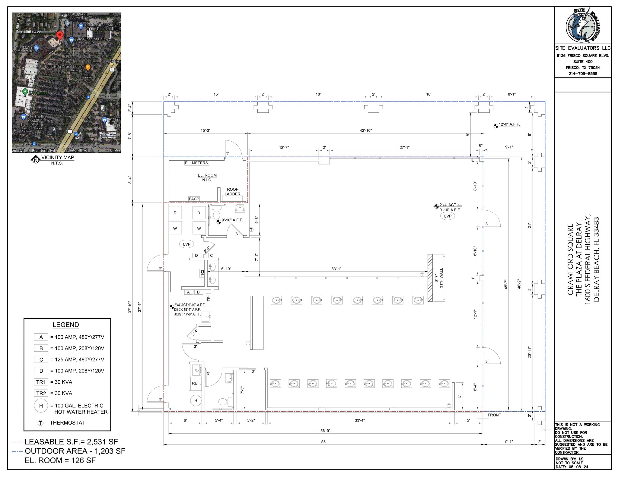 1490-1732 S Federal Hwy, Delray Beach, FL à louer Plan de site- Image 1 de 1