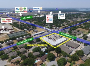 NEC Boat Club Road and Shaydell Drive, Fort Worth, TX - Aérien Vue de la carte - Image1