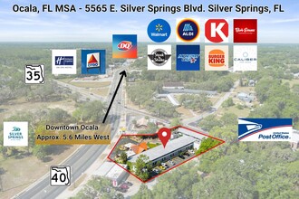 5565 E Silver Springs Blvd, Silver Springs, FL - AERIAL  map view - Image1