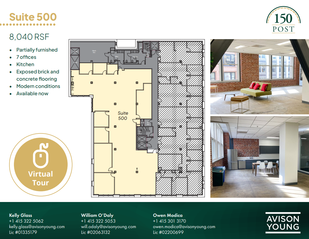 150 Post St, San Francisco, CA for lease Floor Plan- Image 1 of 2