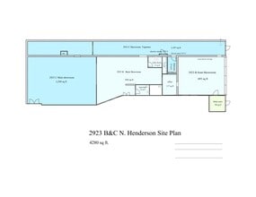 2923 N Henderson Ave, Dallas, TX for lease Site Plan- Image 1 of 1