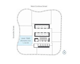 320 Granville St, Vancouver, BC for lease Floor Plan- Image 2 of 2