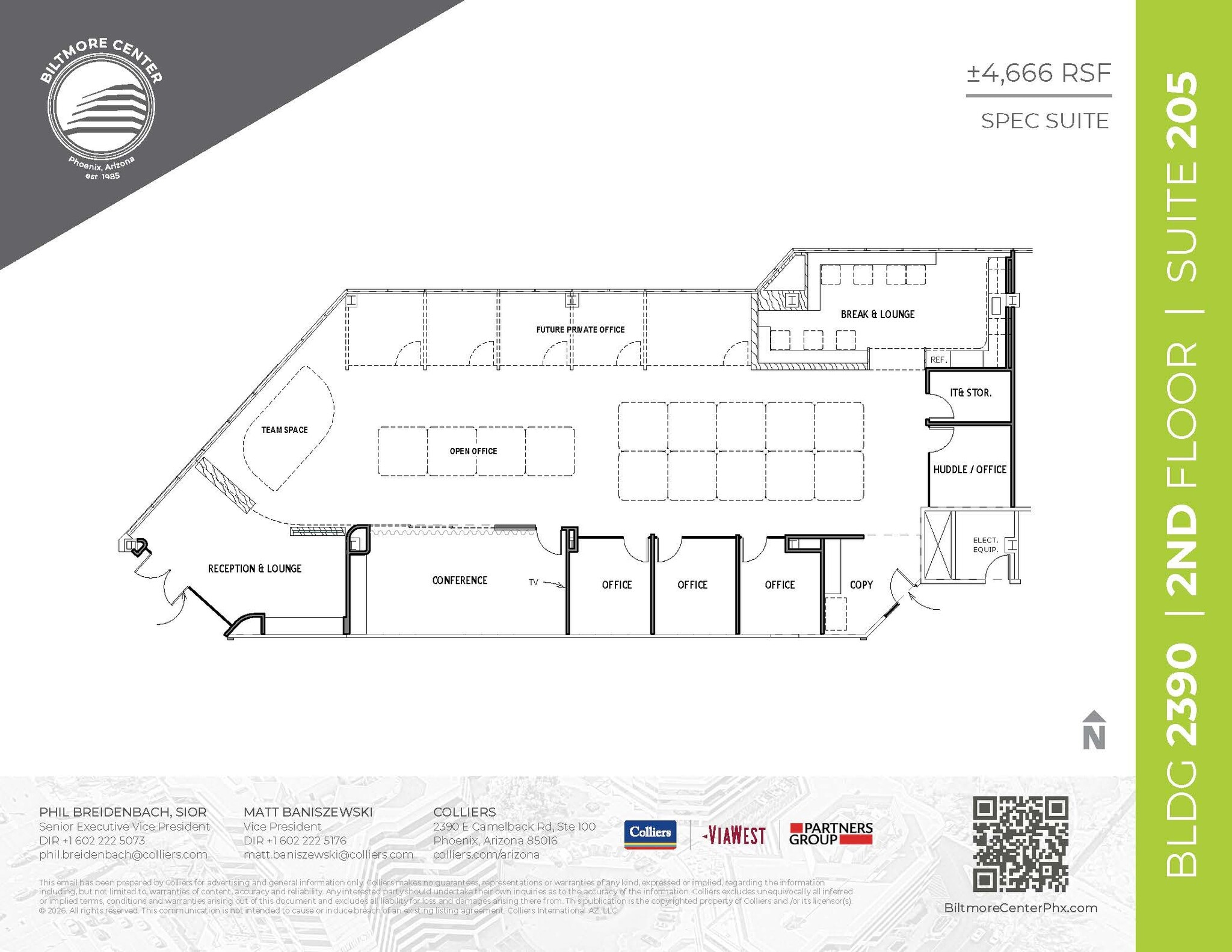 2398 E Camelback Rd, Phoenix, AZ à louer Plan d’étage- Image 1 de 1