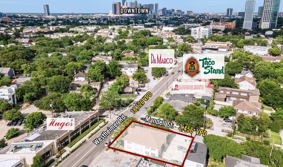 1601 Westheimer Rd, Houston, TX à vendre - Aérien - Image 2 de 14