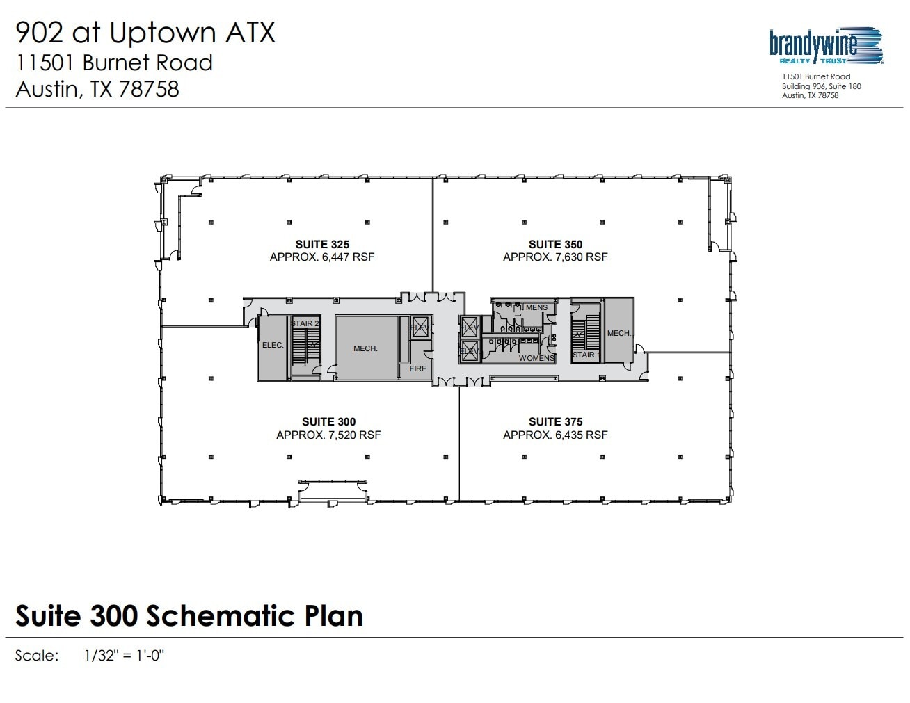 11501 Burnet Rd, Austin, TX à louer Plan d’étage- Image 1 de 1