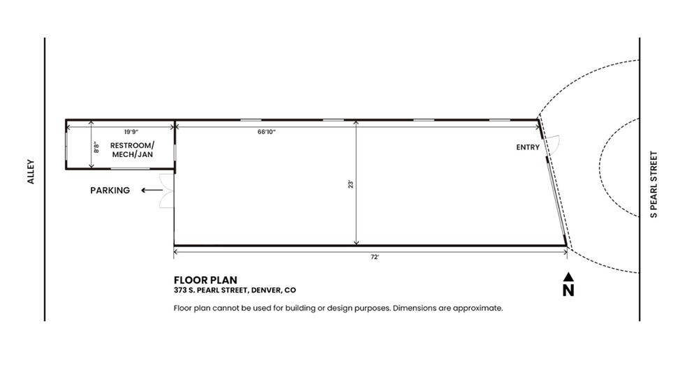 373 S Pearl St, Denver, CO à louer - Plan d’étage - Image 2 de 2
