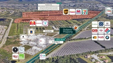 5576 N US Highway 41, Apollo Beach, FL - AERIAL  map view