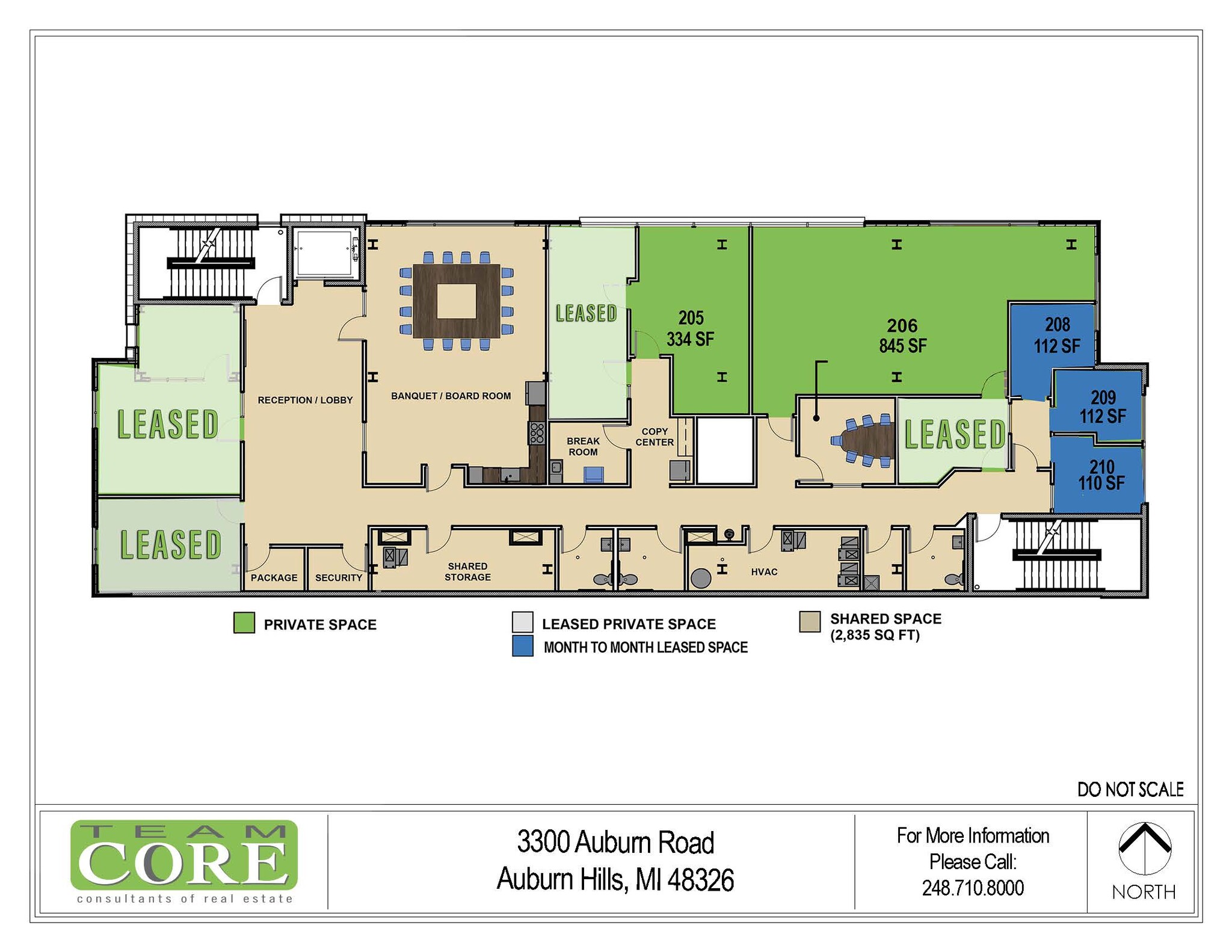 3300 Auburn Rd, Auburn Hills, MI à louer Plan d’étage- Image 1 de 1
