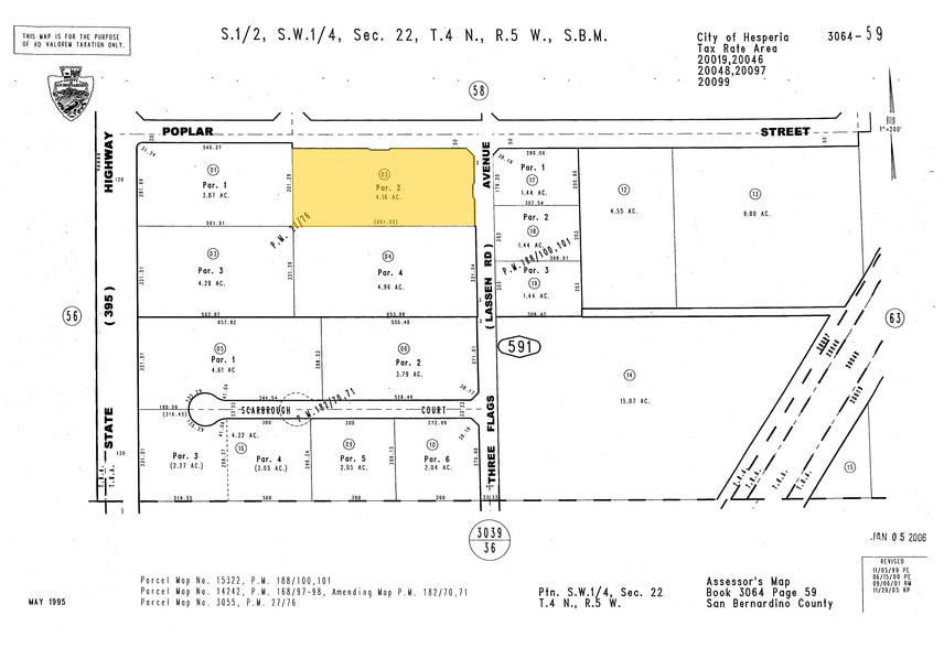 12221 Poplar St, Hesperia, CA for sale - Plat Map - Image 3 of 3