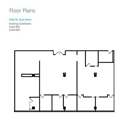 8410 W Bryn Mawr Ave, Chicago, IL à louer Plan d’étage- Image 1 de 1