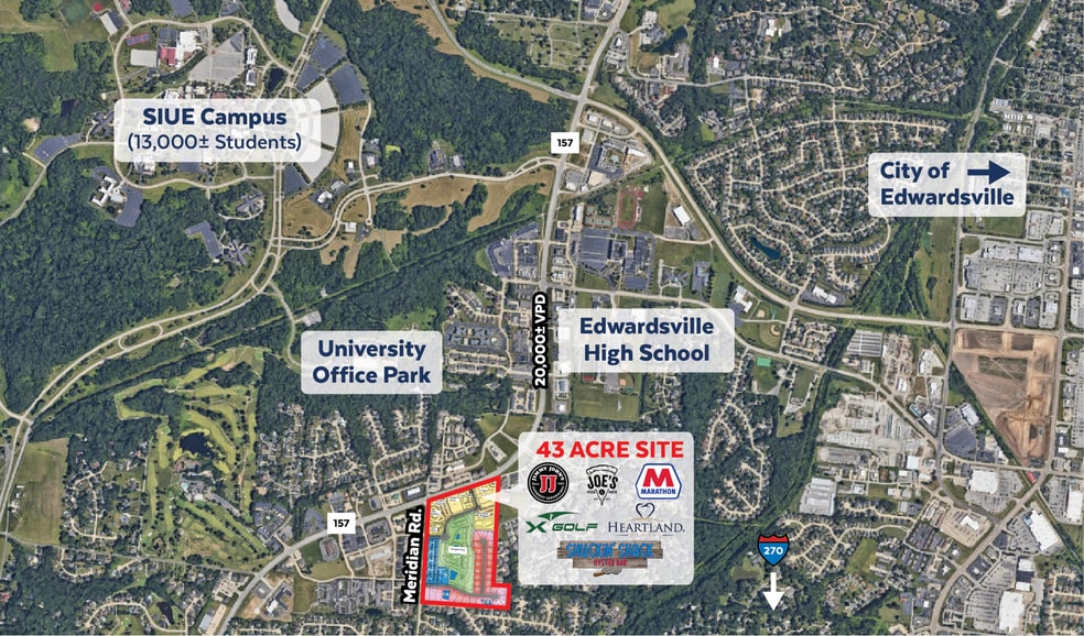 481 Meridian Rd, Glen Carbon, IL for sale - Aerial - Image 2 of 5