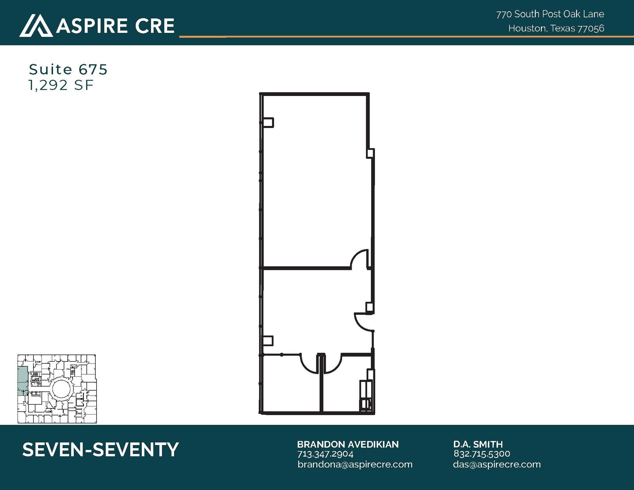 770 S Post Oak Ln, Houston, TX for lease Floor Plan- Image 1 of 1