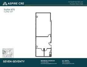 770 S Post Oak Ln, Houston, TX for lease Floor Plan- Image 1 of 1