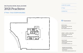 2021 Peachtree Rd, Atlanta, GA à louer Plan d’étage- Image 1 de 1