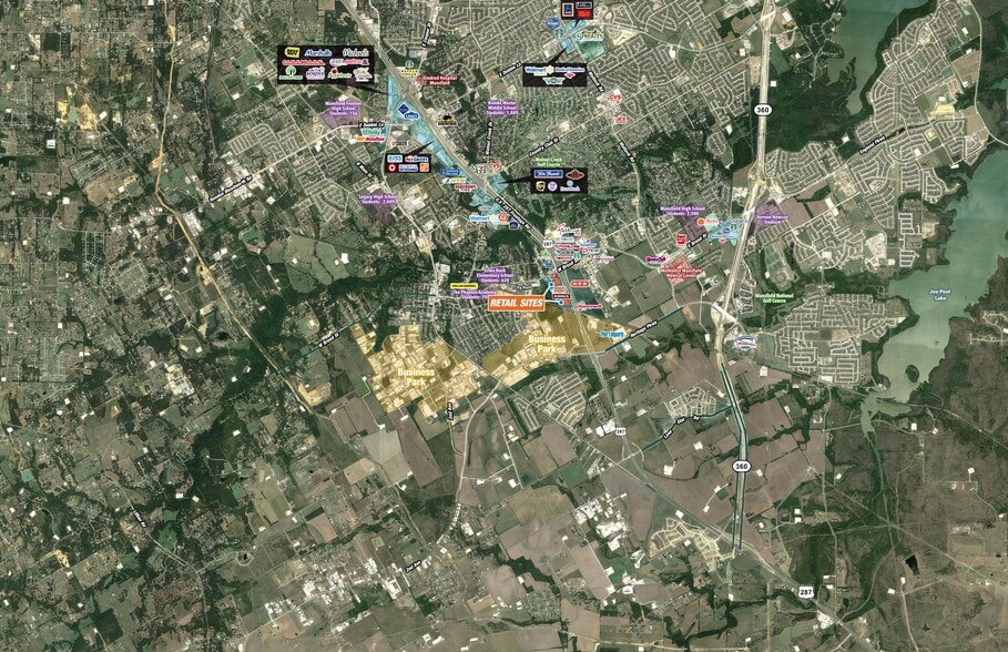 Hwy 287, Mansfield, TX for sale - Aerial - Image 2 of 2