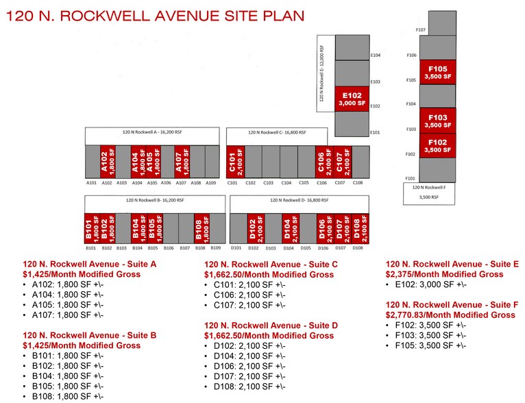 120 N Rockwell Ave, Oklahoma City, OK for lease - Site Plan - Image 2 of 2