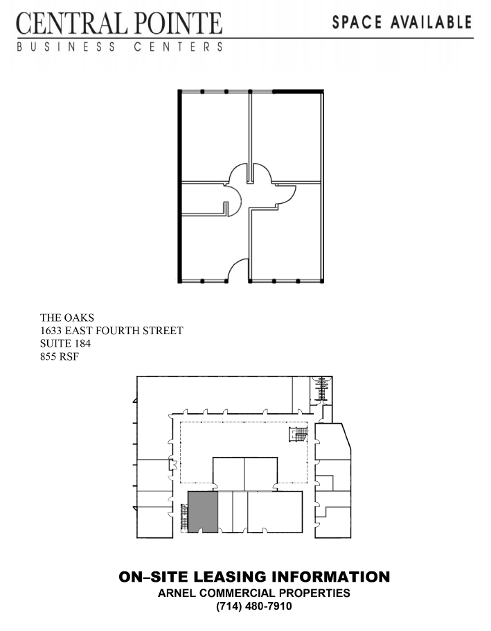 1633 E 4th St, Santa Ana, CA for lease Floor Plan- Image 1 of 1