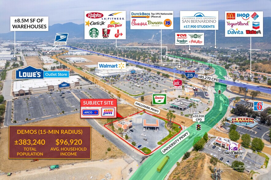 3890 University Pky, San Bernardino, CA à vendre - Photo du bâtiment - Image 2 de 9