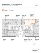 9601 Blackwell Rd, Rockville, MD à louer Plan d’étage- Image 1 de 4