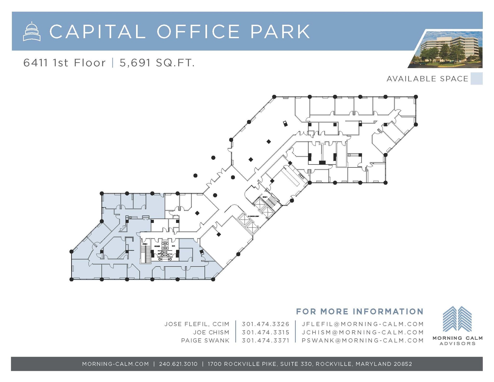 6411 Ivy Ln, Greenbelt, MD for lease Floor Plan- Image 1 of 1