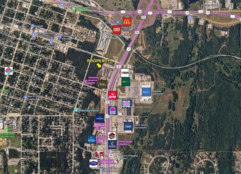 419 S George Nigh Expy, Mcalester, OK for sale - Aerial - Image 2 of 57