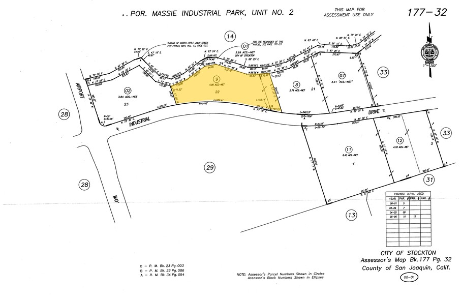 1549 Industrial Dr, Stockton, CA for lease - Plat Map - Image 2 of 3