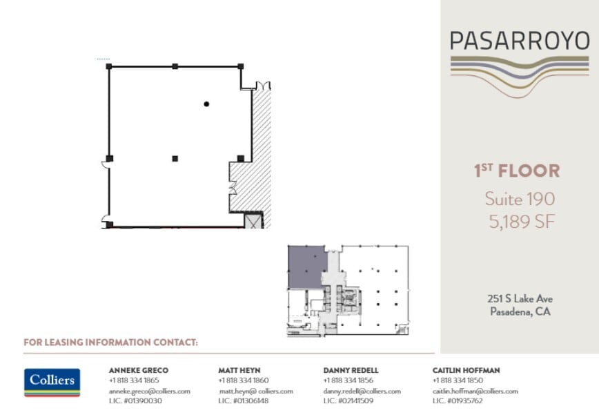225 S Lake Ave, Pasadena, CA for lease Floor Plan- Image 1 of 1