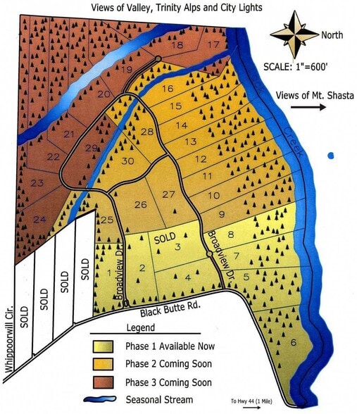 Broadview Dr. and Black Butte rd., Shingletown, CA for sale - Plat Map - Image 2 of 16