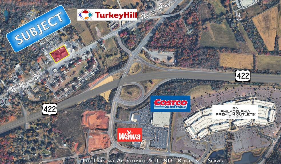 2933 High st, Pottstown, PA for sale - Aerial - Image 3 of 6