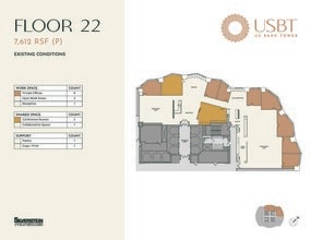 633 W 5th St, Los Angeles, CA à louer Plan d’étage- Image 1 de 1