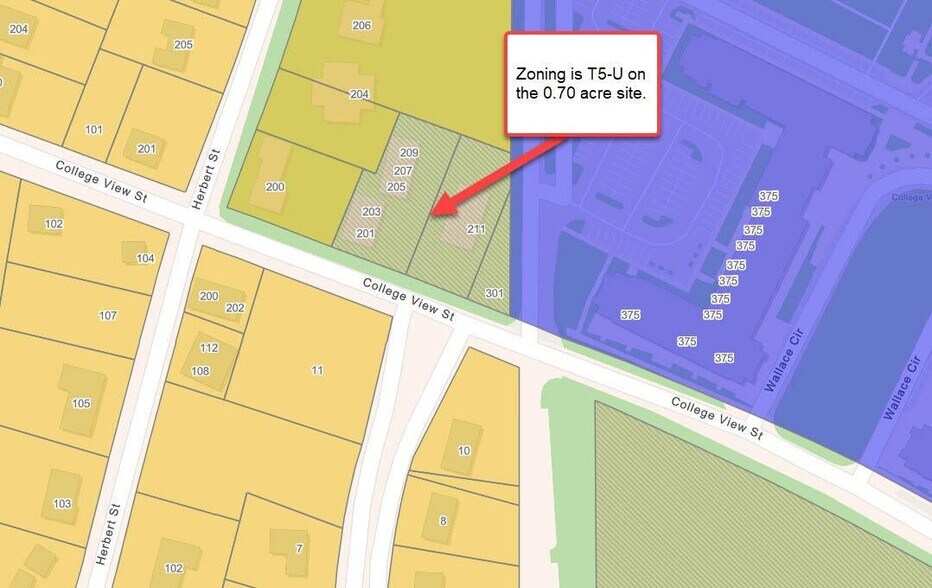 301 College View St, Starkville, MS à vendre - Aérien - Image 3 de 11