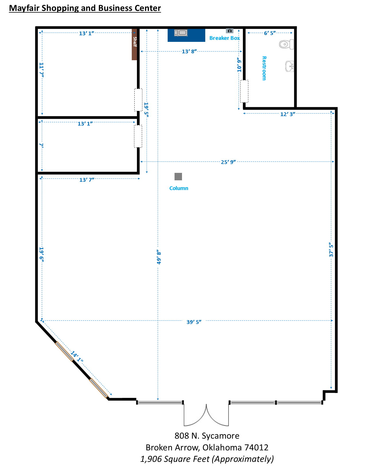 697-845 N Aspen Ave, Broken Arrow, OK for lease Floor Plan- Image 1 of 10