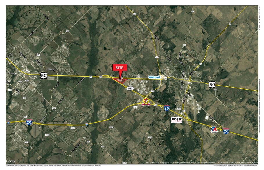 West US-80, Terrell, TX à vendre - Aérien - Image 2 de 2