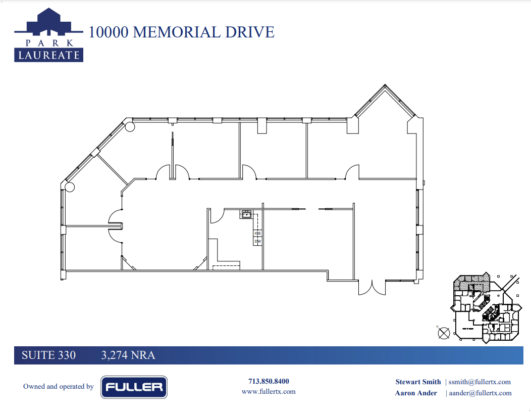 10000 Memorial Dr, Houston, TX à louer Plan d’étage- Image 1 de 1