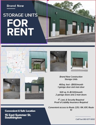 Plus de détails pour 15 East Summer St, Plantsville, CT - Industriel à louer