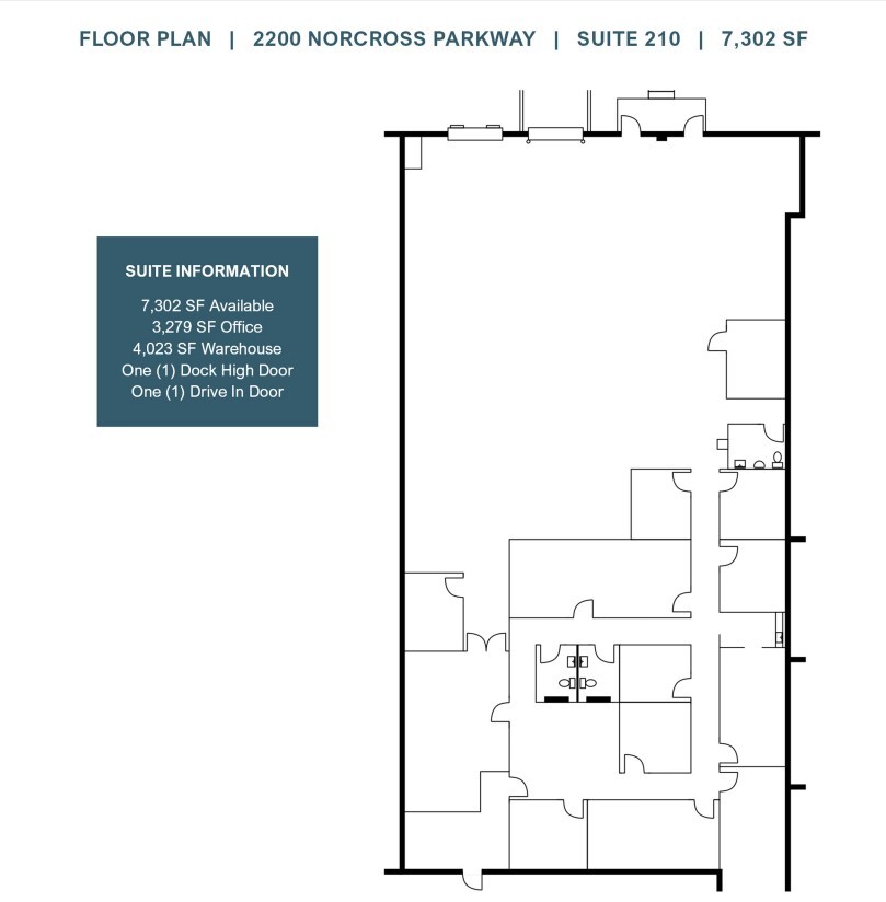 2200 Norcross Pkwy, Norcross, GA for lease Floor Plan- Image 1 of 1