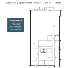 2200 Norcross Pkwy, Norcross, GA for lease Floor Plan- Image 1 of 1