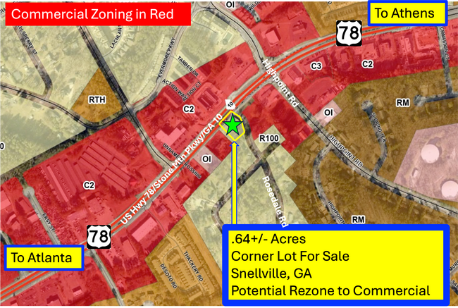 Plus de détails pour 2155 Rosedale Rd, Snellville, GA - Terrain à vendre